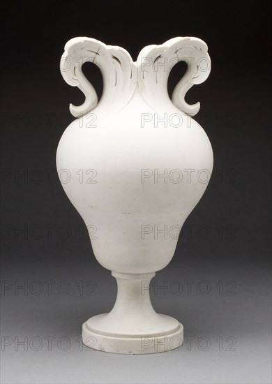 Vase, c. 1755, Sèvres Porcelain Manufactory, French, founded 1740, Sèvres, Unglazed soft-paste porcelain (biscuit), H. 33.7 cm (13 1/2 in.)