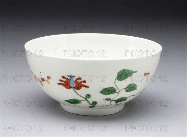 Slop Bowl, c. 1770, Worcester Porcelain Factory, Worcester, England, founded 1751, Worcester, Soft-paste porcelain with polychrome enamels, H. 5.7 cm (2 1/6 in.), diam. 11.9 cm (4 1/3 in.)