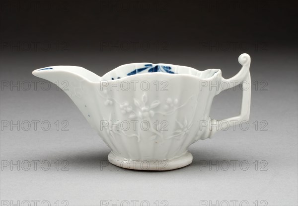 Creamer, c. 1755, Worcester Porcelain Factory, Worcester, England, founded 1751, Worcester, Soft-paste porcelain with underglaze blue decoration, 5.6 x 10.6 x 5.9 cm (2 3/16 x 2 1/3 x 4 3/16 in.)