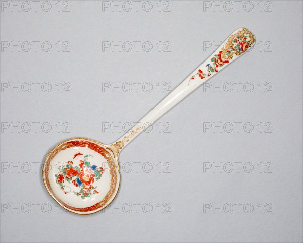 Ladle, c. 1765, Worcester Porcelain Factory, Worcester, England, founded 1751, Worcester, Soft-paste porcelain with polychrome enamels and gilding, L. 16.7 cm (6 9/16 in.)