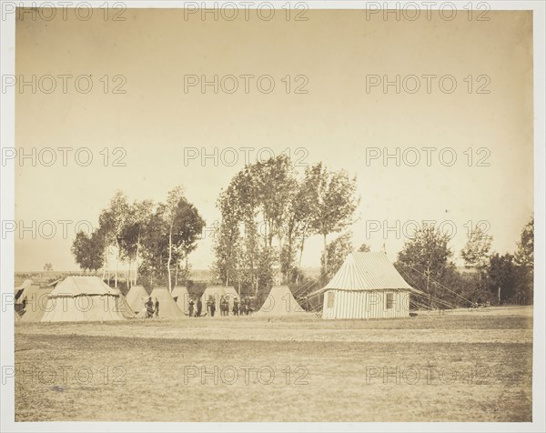 Untitled, 1857, Gustave Le Gray, French, 1820–1884, France, Albumen print, from the album "Souvenirs du Camp de Châlons