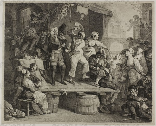 The Quacksalver, 1785, Franz Anton Maulbertsch, Austrian, 1724-1796, Austria, Etching and drypoint on ivory laid paper, 332 × 405 mm (plate), 340 × 415 mm (sheet)