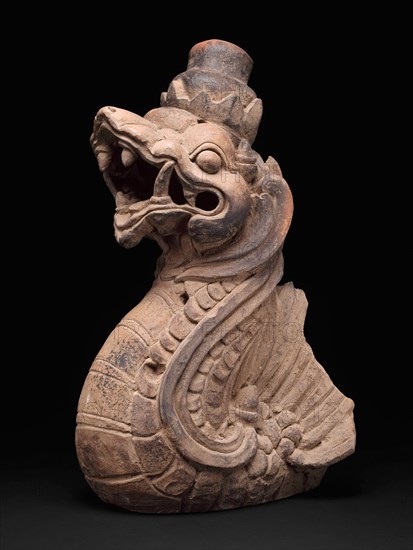Dragon-Shaped Architectural Ornament, 13th/14th century, Indonesia, Eastern Java, Eastern Java, Terracotta, 53.1 × 27.2 × 29.1 cm (21 × 10 3/4 × 11 1/2 in.)