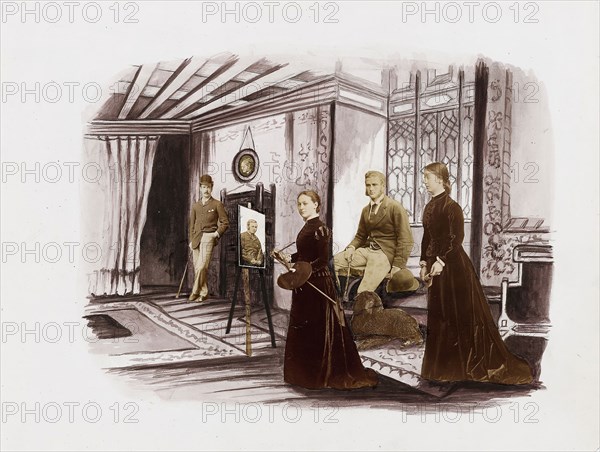 Untitled, c. 1875, English, 19th century, United Kingdom, Photocollage (albumen prints with watercolor), 24 x 31.2 cm (image), 34.6 x 44 cm (paper)