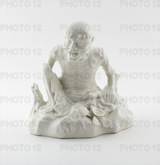 Seated Figure, 1725/30, Saint-Cloud Porcelain Manufactory (French, 1666-1766), Saint-Cloud, Soft-paste porcelain, 20.3 × 19.05 × 13.3 cm (8 × 7 1/2 × 5 1/4 in.)