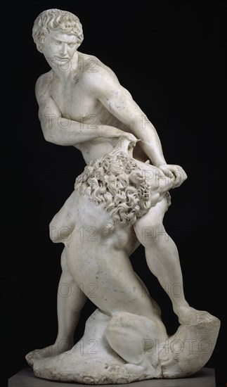 Samson and the Lion, 1604/07, Cristoforo Stati, Italian, c. 1556-1619, Italy, Marble, 210 × 112 × 84 cm (82 5/8 × 44 × 33 in.), 2,700 lb.