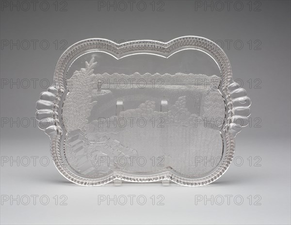 Knights of Labor platter, c. 1870/1900, American, 19th/20th century, United States, Glass, 27.9 × 40.6 cm (11 × 16 in.)