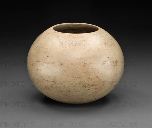 Gourd-Shaped Vessel, c. 500 B.C., Tlatilco, Tlatilco, Valley of Mexico, Mexico, México, Ceramic and pigment, 8.3 × 12.1 cm (3 1/2 × 4 3/4 in.), Harpoon Toggle with Central Hole and Incised Designs, A.D. 800/1000, Punuk, Seklowaghayaget, St. Lawrence Island, Alaska, United States, Alaska, Walrus ivory, L. 3 3/8 in. (8.6 cm), Harpoon Point with Fine Incised Lines and Threading Holes, c. A.D. 900, Punuk, Kitneapaluk, St. Lawrence Island, Alaska, United States, Alaska, Walrus ivory, L. 3 1/4 in. (9.5 cm)