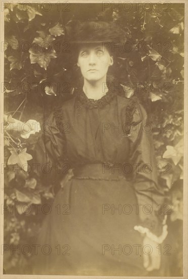 Mrs. Herbert Duckworth, 1874, Julia Margaret Cameron, English, 1815–1879, England, Albumen print, 35.6 × 23.6 cm (image/paper), 44.3 × 35.5 cm (mount)