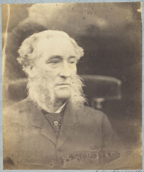 Unknown Man, 1864/66, Julia Margaret Cameron, English, 1815–1879, England, Albumen print, 25 × 21 cm (image/paper), 47.5 × 32.7 cm (mount)
