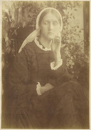 Mrs. Herbert Duckworth, 1872, Julia Margaret Cameron, English, 1815–1879, England, Albumen print, 34.8 × 24.2 cm (image/paper), 44.3 × 35.4 cm (mount)