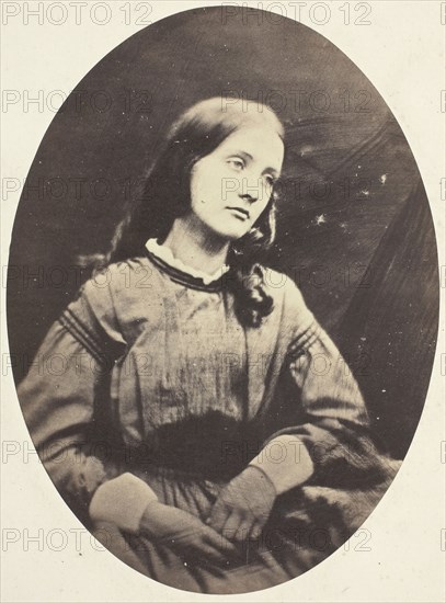 Julia Jackson, 1864/65, attributed to Oscar Rejlander (English, born Sweden, 1813–1875), possibly by Julia Margaret Cameron (English, 1815–1879), England, Albumen print, 17.3 × 12.7 cm (image/paper), 35.5 × 26.2 cm (mount)