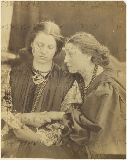 Yes or No, 1865, Julia Margaret Cameron, English, 1815–1879, England, Albumen print, 25.2 × 20 cm (image/paper), 30.2 × 25.3 cm (mount)