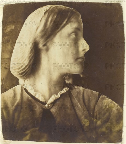 Julia Jackson, 1864, Julia Margaret Cameron, English, 1815–1879, England, Albumen print collage, 20.8 × 18.1 cm (image/paper/mount)