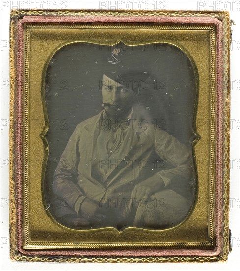 Untitled, 1839/99, 19th century, Unknown Place, Daguerreotype, 8.3 x 7 cm (plate), 9.2 x 8 x 0.9 cm (case)