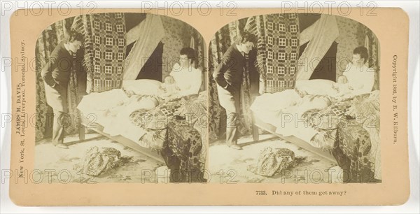 Did any of them get away?, 1893, B. W. Kilburn, American, 1827–1909, United States, Albumen silver print, stereo, 7.5 x 7.6 cm (each image), 8.8 x 17.7 cm (card)
