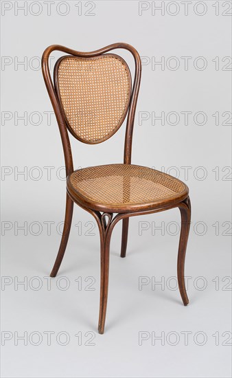 Side Chair, Designed c. 1851, Manufactured c. 1855, Designed by Michael Thonet, Austrian, 1796-1871, Made by Gebrüder Thonet, Austrian, 1853-1921, Austria, Beech, cane, 90.8 × 42.1 × 52.4 cm (35 3/4 × 16 3/8 × 20 5/8 in.)
