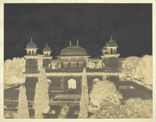 The Tomb of Itimad-ud-Dawlah, c. 1858/62, Dr. John Murray, Scottish, 1809–1898, Scotland, Waxed paper negative, 36 x 46 cm (image/paper, sight), 56 x 71.1 cm (mount)