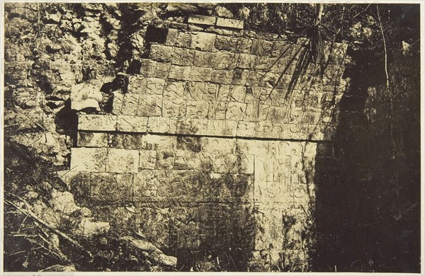 Palais Du Cirque à Chichen-Itza, Intérieur d’une salle, 1859, Désiré Charnay, French, 1828–1915, France, Albumen silver print, 26 × 40.2 cm (image/paper), 54.1 × 70.1 cm (mount)