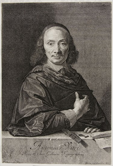Antoine Vitré, 1640/50, Jean Morin (French, c. 1590-1650), after Philippe de Champaigne (French, 1602-1674), France, Etching, with stipple in black on ivory laid paper, 312 × 213 mm (image/sheet, trimmed within platemark)