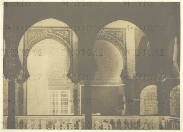 Palace Algeria, 1859, Gustave de Beaucorps, French, 1825–1906, France, Waxed paper negative, 28.2 × 38.6 cm (image), 28.9 × 39.1 cm (paper)