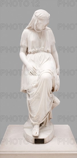 Jephtha’s Daughter, 1874, Chauncey Bradley Ives, American, 1810–1894, United States, Marble, 167.6 × 55.9 × 61 cm (66 × 22 × 24 in.)