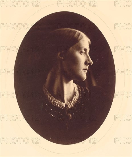 Mrs. Herbert Duckworth, April 1867, Julia Margaret Cameron, English, 1815–1879, England, Albumen print, 34.2 × 26.3 cm (13 1/2 × 10 3/8 in.)