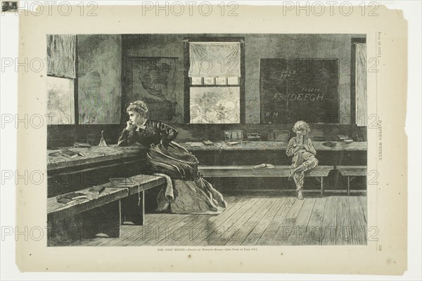 The Noon Recess, published June 28, 1873, Winslow Homer (American, 1836-1910), published by Harper’s Weekly (American, 1857-1916), United States, Wood engraving on buff wove paper, 230 x 347 mm (image), 290 x 424 mm (sheet)