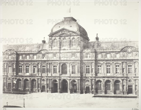 Le Louvre: Pavillion de l’horloge, 1855/60, printed 1978, Édouard Baldus, French, born Germany, 1813–1889, France, Salted paper print, edition 65, 44.8 × 57.7 cm (image/paper), 54.1 × 68.9 cm (mount)