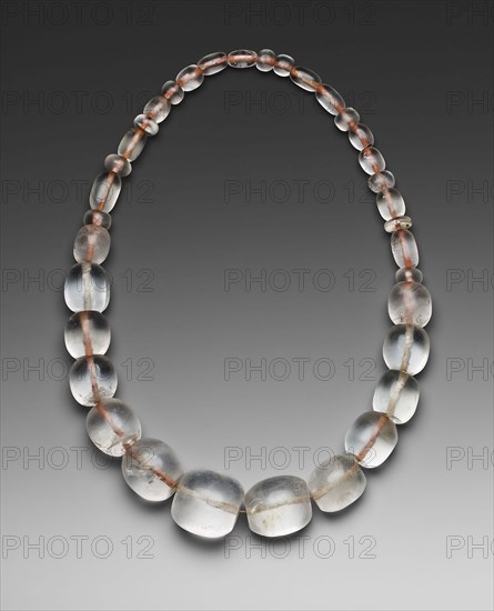 Necklace, c. 800 B.C., Chavín, Chavín de Huantar, north coast, Peru, Chavín de Huantar, Rock crystal, Appro×. l. 27.9 cm (11 in.)