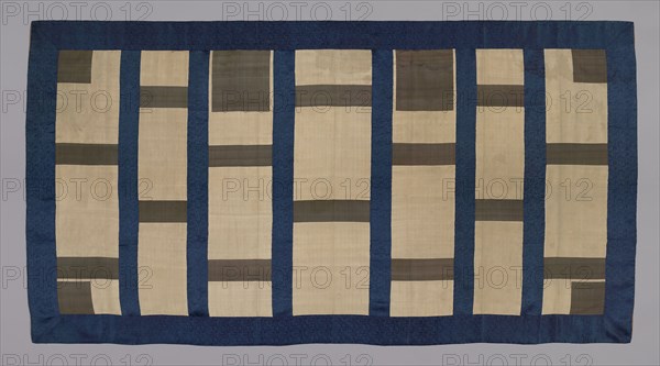 Kesa, Early or mid–19th century, Late Edo period (1789–1868), Japan, Silk, satin damask and plain weaves, 113.5 x 213.5 cm (44 5/8 x 84 1/8 in.)