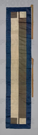 Ôhi (Stole), Early or mid–19th century, Late Edo period (1789–1868), Japan, Silk, satin damask and plain weaves, 165.7 x 34.3 cm (65 1/4 x 13 1/2 in.)