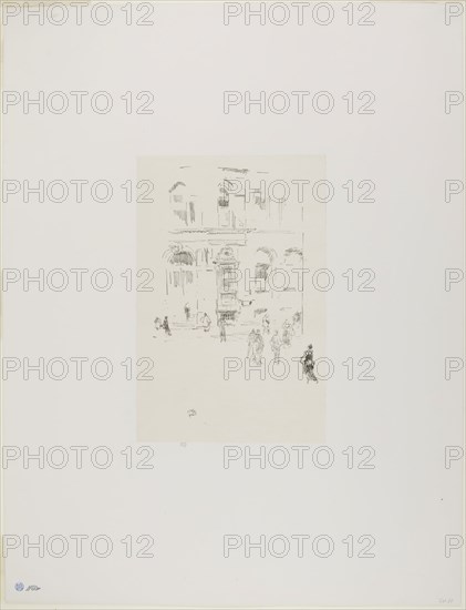 Victoria Club, 1879, published 1887, James McNeill Whistler, American, 1834-1903, United States, Transfer lithograph in black with scraping, on cream chine laid down on off-white plate paper, 206 x 134 mm (image), 235 x 156 mm (primary support), 497 x 381 mm (secondary support), Figure Study in Colors, 1890, James McNeill Whistler, American, 1834-1903, United States, Transfer lithograph in black on ivory wove paper, 169 x 140 mm (image), 259 x 140 mm (with registration marks), 319 x 219 mm (sheet)