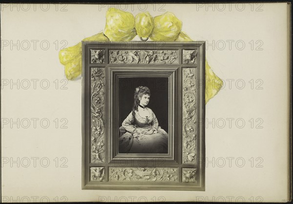 The Madame B Album, 1870s, Marie-Blanche-Hennelle Fournier, French, 1831–1906, France, Albumen print with watercolor (in album), 29.2 × 41.9 cm