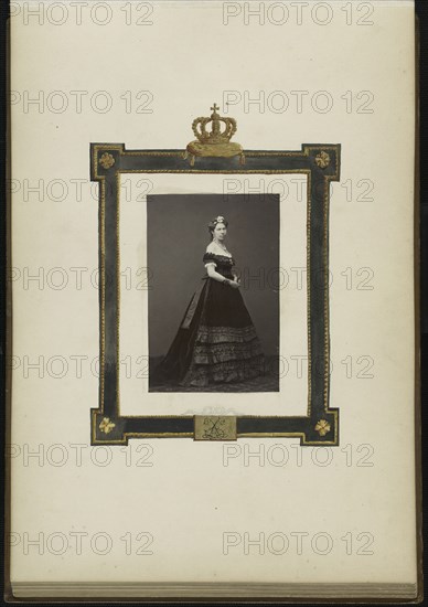 The Madame B Album, 1870s, Marie-Blanche-Hennelle Fournier, French, 1831–1906, France, Albumen print with watercolor (in album), 29.2 × 41.9 cm