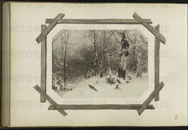 The Madame B Album, 1870s, Marie-Blanche-Hennelle Fournier, French, 1831–1906, France, Albumen print with watercolor (in album), 29.2 × 41.9 cm