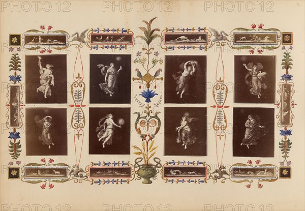 The Madame B Album, 1870s, Marie-Blanche-Hennelle Fournier, French, 1831–1906, France, Albumen prints with watercolor (in album), 29.2 × 41.9 cm