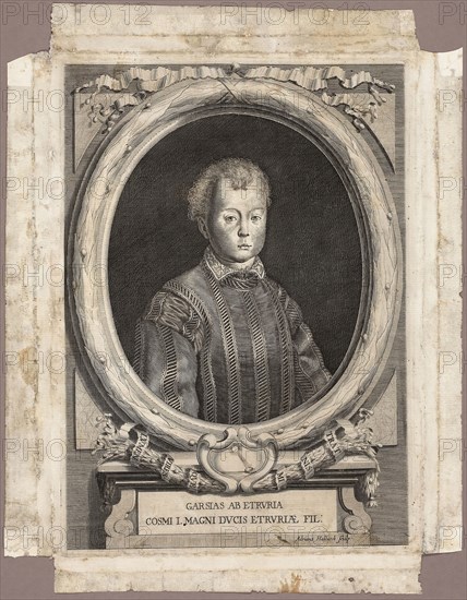 Cosimo I, 1666, published 1761, Adriaen Haelwegh (Dutch, born 1637), published by Giuseppe Allegrini, Florence, 1761, Holland, Engraving on ivory laid paper, 358 x 253 mm (plate), 431 x 322 mm (sheet)