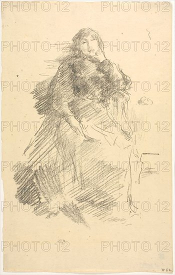La Belle Dame Paresseuse, 1894, James McNeill Whistler, American, 1834-1903, United States, Lithograph on cream laid paper, 240 x 173 mm (image), 315 x 198 mm (sheet)