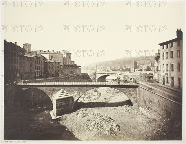 Vienne St. Colombe, c. 1861, Édouard Baldus, French, born Germany, 1813–1889, Albumen print, 32.2 × 42 cm (image/paper), 45.6 × 59.9 cm (mount)