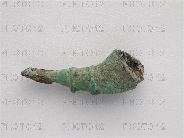 Fibula Fragment, Geometric Period (800–600 BC), Greek, Thessaly, Thessaly, Bronze, 3.4 × 1.4 × 1.3 cm (1 3/8 × 9/16 × 1/2 in.)