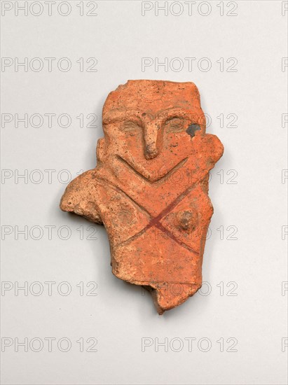 Smiling Figurine, c. 1000–300 B.C., Japan, Earthenware, H. 11.5 cm (4 1/2 in.)
