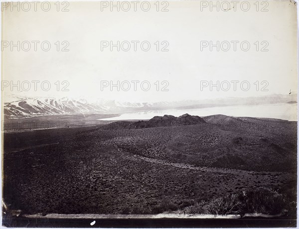 Mono Lake, Volcano, 13,000 Feet, 1868, Timothy O’Sullivan, American, born Ireland, 1840–1882, United States, Albumen print, 22 x 29 cm (image/paper)