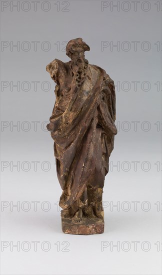 Bozzetto for Saint Paul, c. 1776, Leandro Gagliardi, Italian, 1729—1804, Terracotta, H. 28.5 cm (11 1/2 in.), Base 6.4 × 6.4 cm (2 1/2 × 2 1/2 in.)