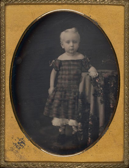 Untitled (Portrait of a Child), 1839/60, Mathew B. Brady, American, 1823–1896, United States, Daguerreotype, 10.8 x 8.3 cm (plate), 11.8 x 9.2 x 1.5 cm (case)