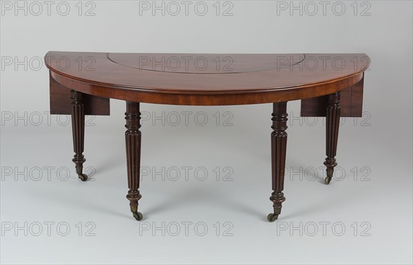 Wine Tasting Table, 19th century, Ireland, Irish Republic, Mahogany and gilt metal, 182.9 x 132.1 x 78.7 cm (72 x 52 x 31 in.)