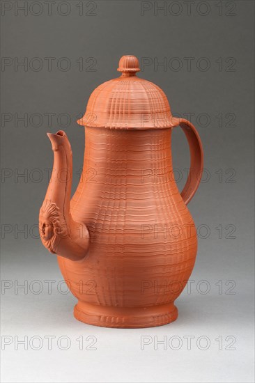 Coffee Pot, c. 1770, Attributed to Wedgwood Manufactory, England, founded 1759, Burslem, Stoneware (redware), 24.5 × 20.3 × 13 cm (9 5/8 × 8 × 5 1/8 in.)