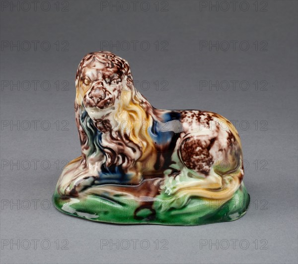Lion, c. 1780, Staffordshire, England, Staffordshire, Lead-glazed earthenware (creamware), 7.9 x 9.5 x 5.7 cm (3 1/8 x 3 3/4 x 2 1/4 in.)