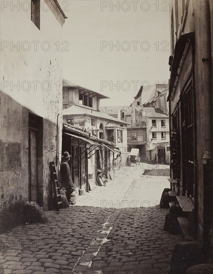 Market of the Patriarchs (Marché des Patriarches), c. 1862, Charles Marville, French, 1816–1878/79, France, Albumen print, 33.9 × 26.8 cm (image/paper), 56.6 × 39.9 cm (mount)