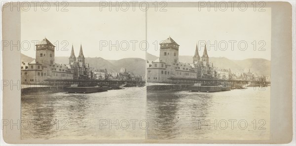 Untitled (Boppard), 1860s, Rhineland Palatinate, Albumen print, stereo, 8.1 x 7.6 cm (each image), 8.7 x 17.8 cm (card)